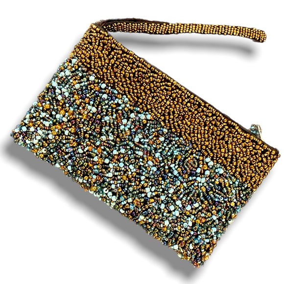 Beautiful beaded bridal shoppe event purse bag pochette - Picture 3 of 10